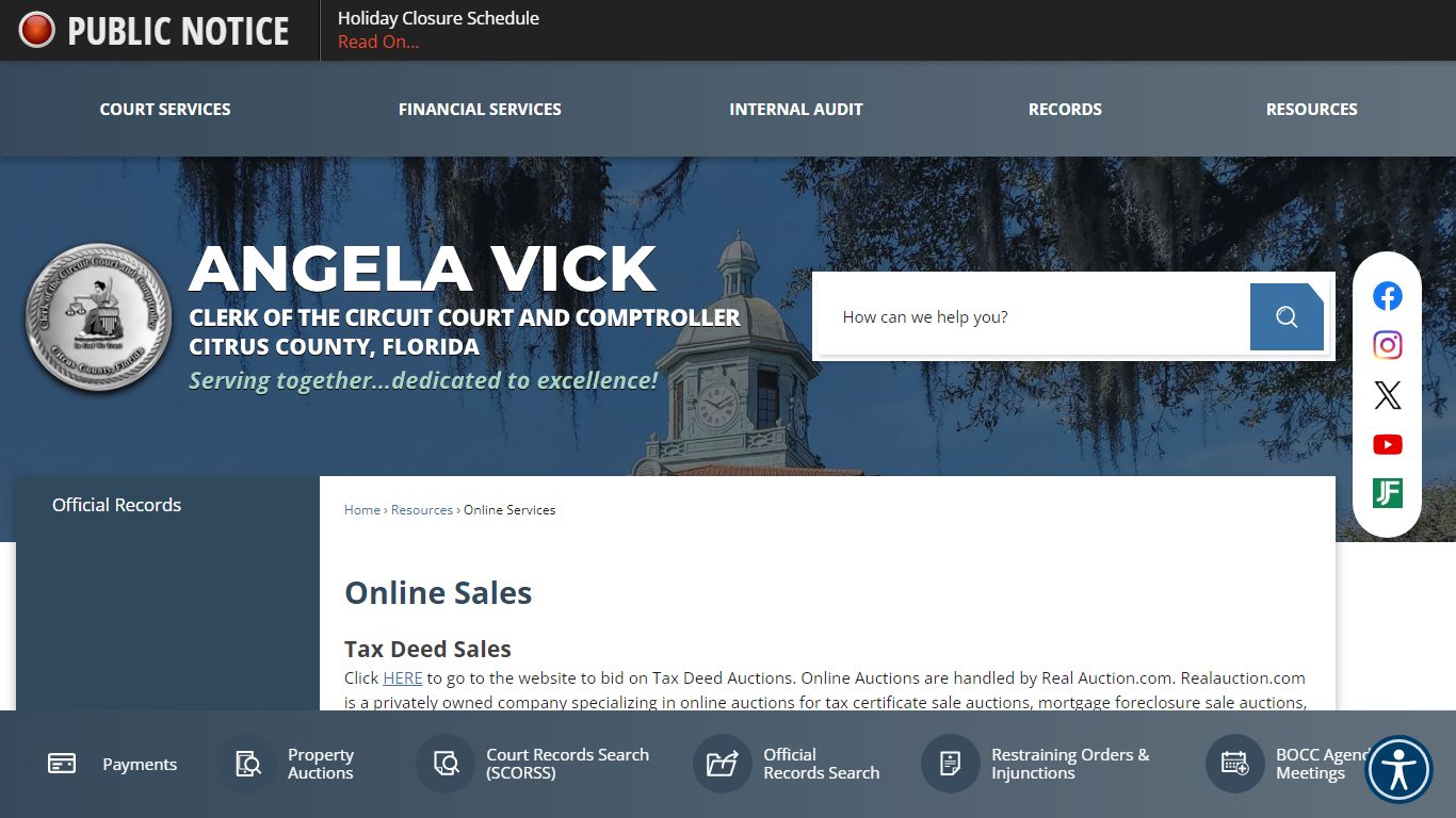 | Citrus County Clerk of Courts, FL